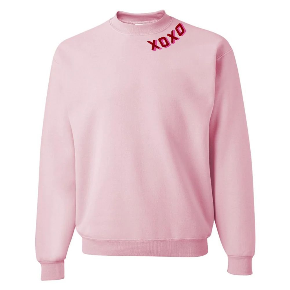 XOXO Shadow Block Crewneck Sweatshirt | United Monograms
