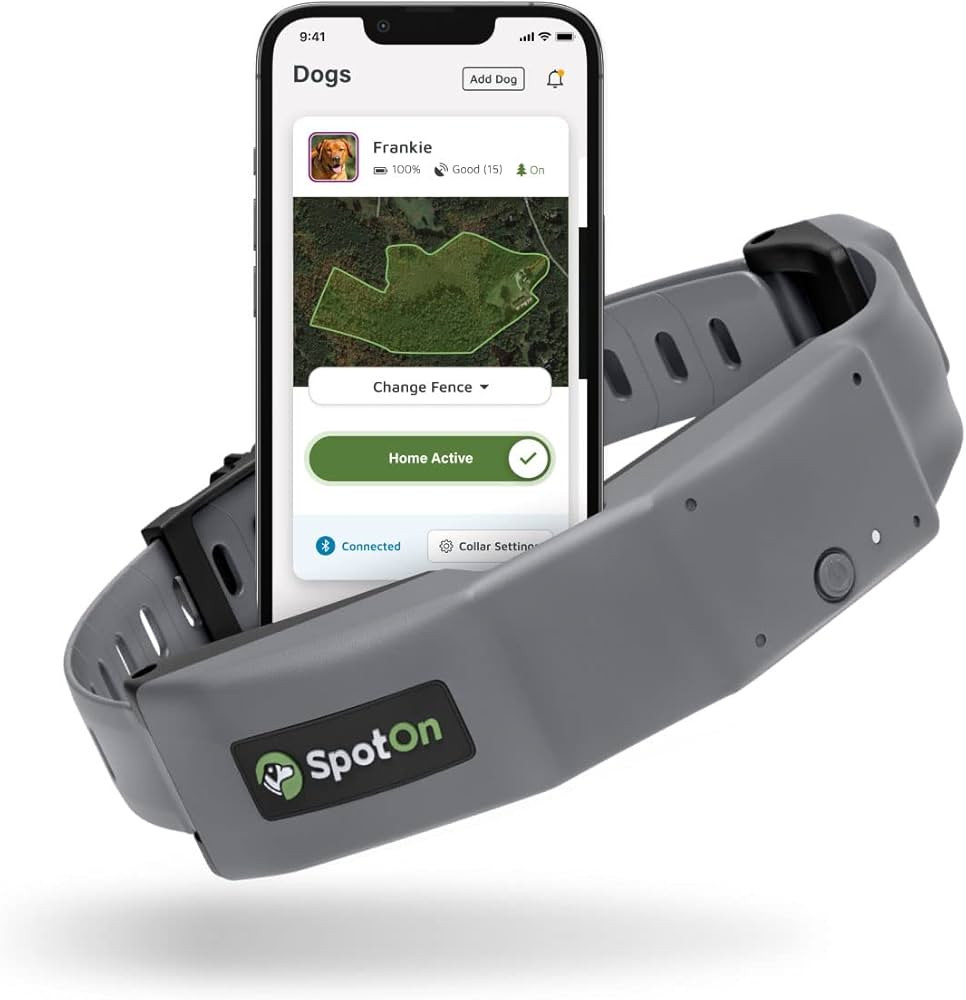 SpotOn GPS Dog Fence & Collar, Wireless, Precise GPS Location, Up to 20 Fences, No Acreage Limits... | Amazon (US)
