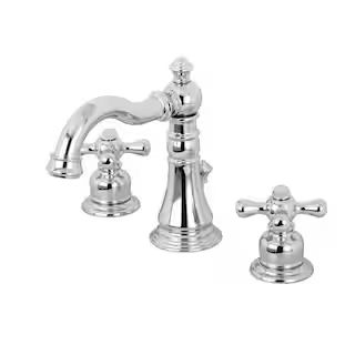Kingston Brass American Classic 8 in. Widespread 2-Handle Bathroom Faucet in Polished Chrome HFSC... | The Home Depot