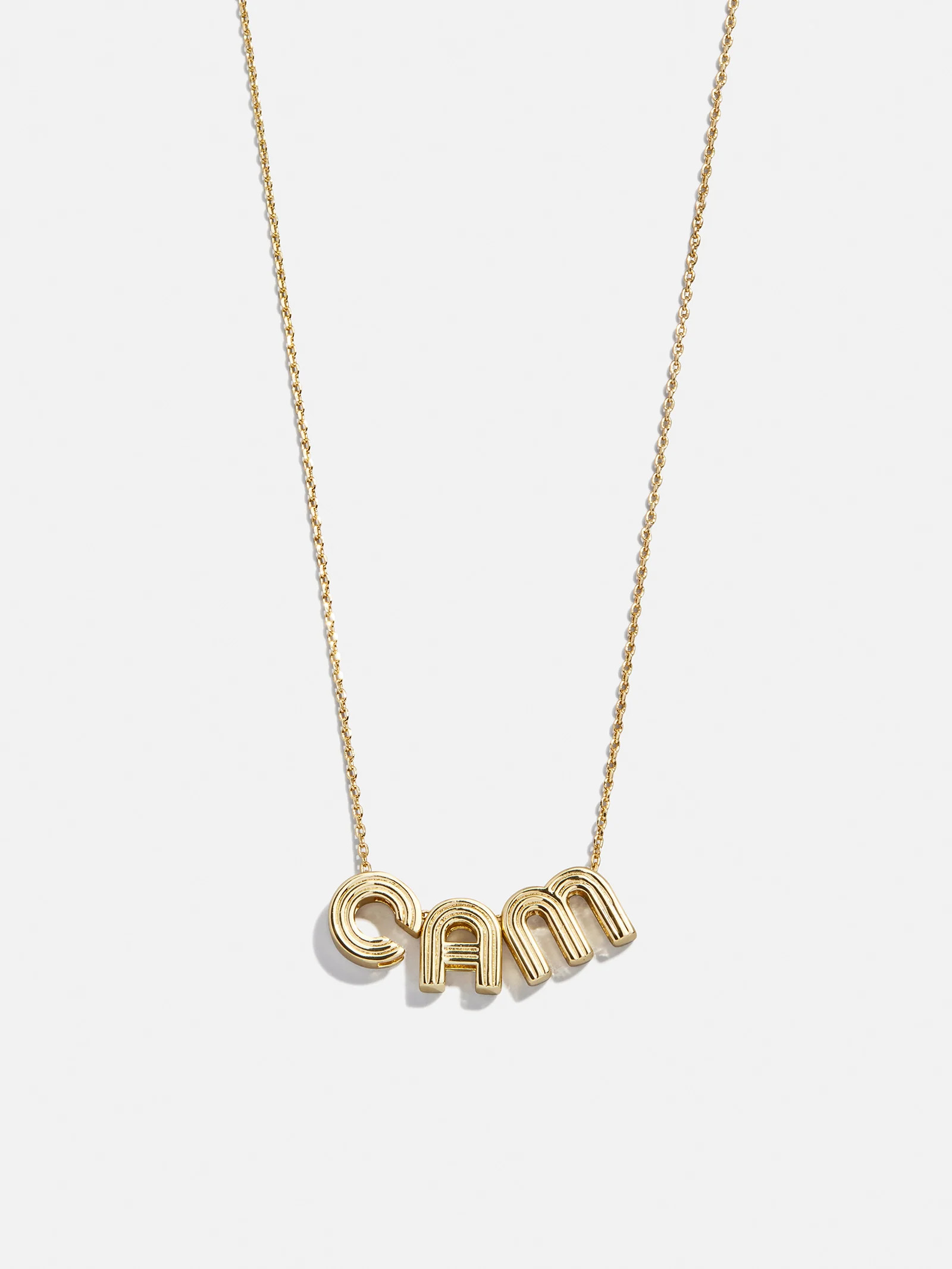 Retro Letter Custom Necklace - Retro Bubble Letter | BaubleBar