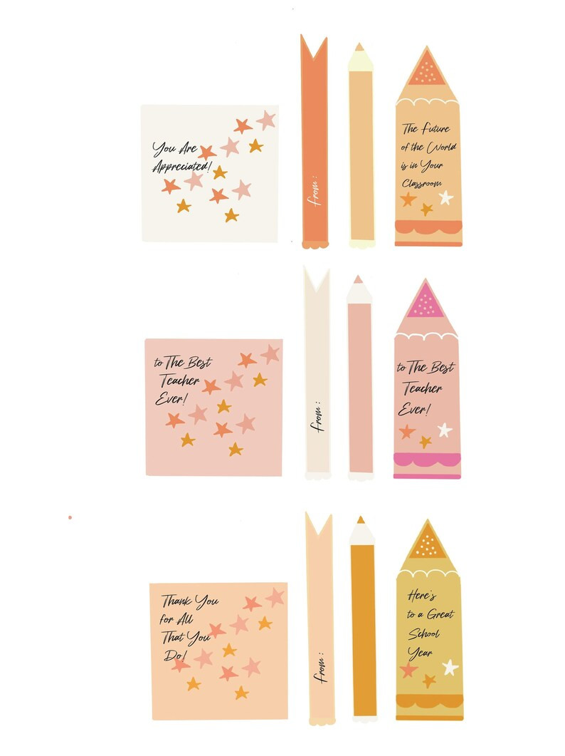 Teachers Gift Tags, Gift Tags, Digital Gift Tags, Digital Download - Etsy Canada | Etsy (US)