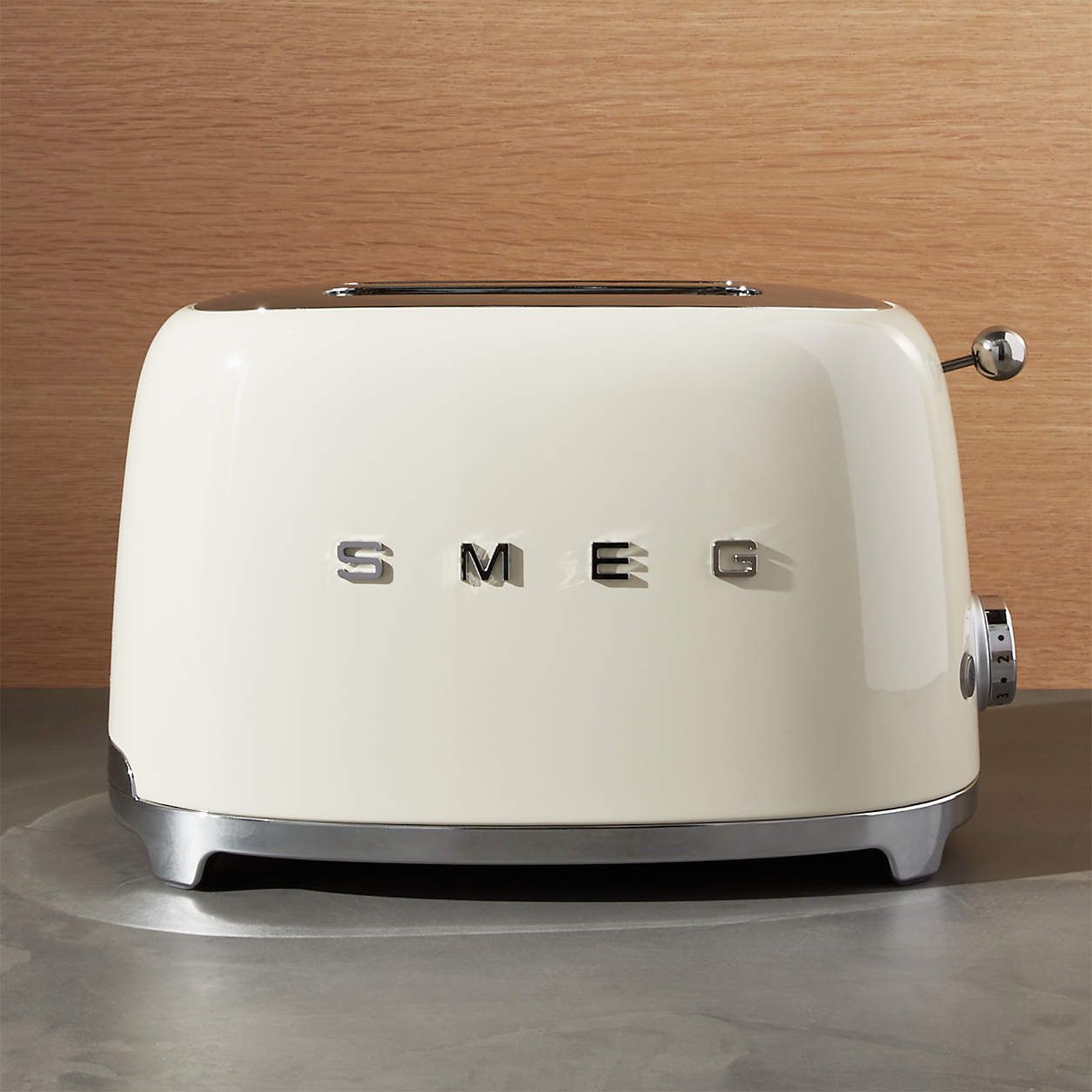 Smeg Matte White Toaster + Reviews | Crate and Barrel | Crate & Barrel