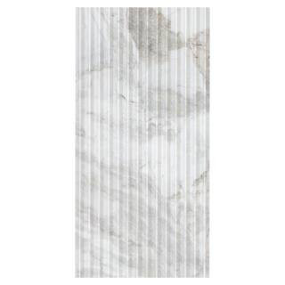 Arabescato Venato Valentino Fluto 12 in. x 24 in. Honed Marble Fluted Wall Tile (4 sq. ft./Case) | The Home Depot