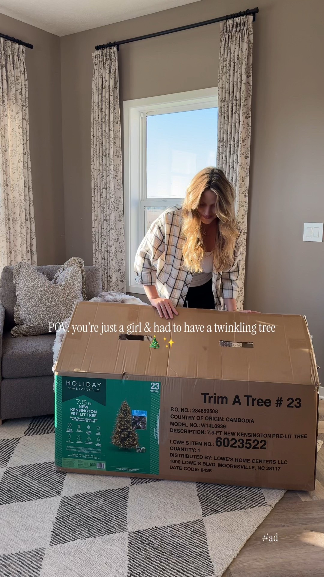 #ad Just a girl who needed a twinkly Christmas tree to make everything feel a little more magical again. ✨🎄



#lowespartner @loweshomeimprovement

#LTKHoliday #LTKSeasonal #LTKHome