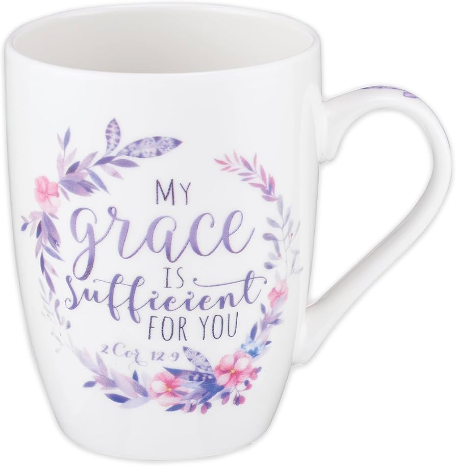 Christian Art Gifts White Floral Ceramic Coffee Mug – 12 oz. Microwave & Dishwasher-Safe Inspir... | Amazon (US)