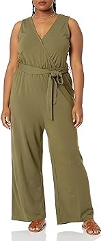 The Drop Women's @Caralynmirand Sleeveless Wrap-Jumpsuit | Amazon (US)