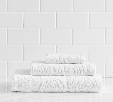 LoveShackFancy Rosette Bath Towel | Pottery Barn (US)