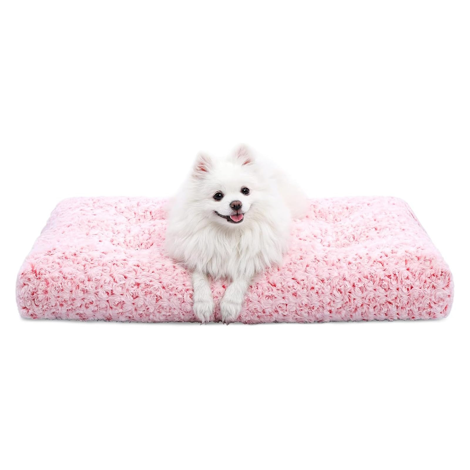 KSIIA Washable Dog Bed Deluxe Plush Dog Crate Beds Comfy Kennel Pad Anti-Slip Pet Sleeping Mat fo... | Amazon (US)