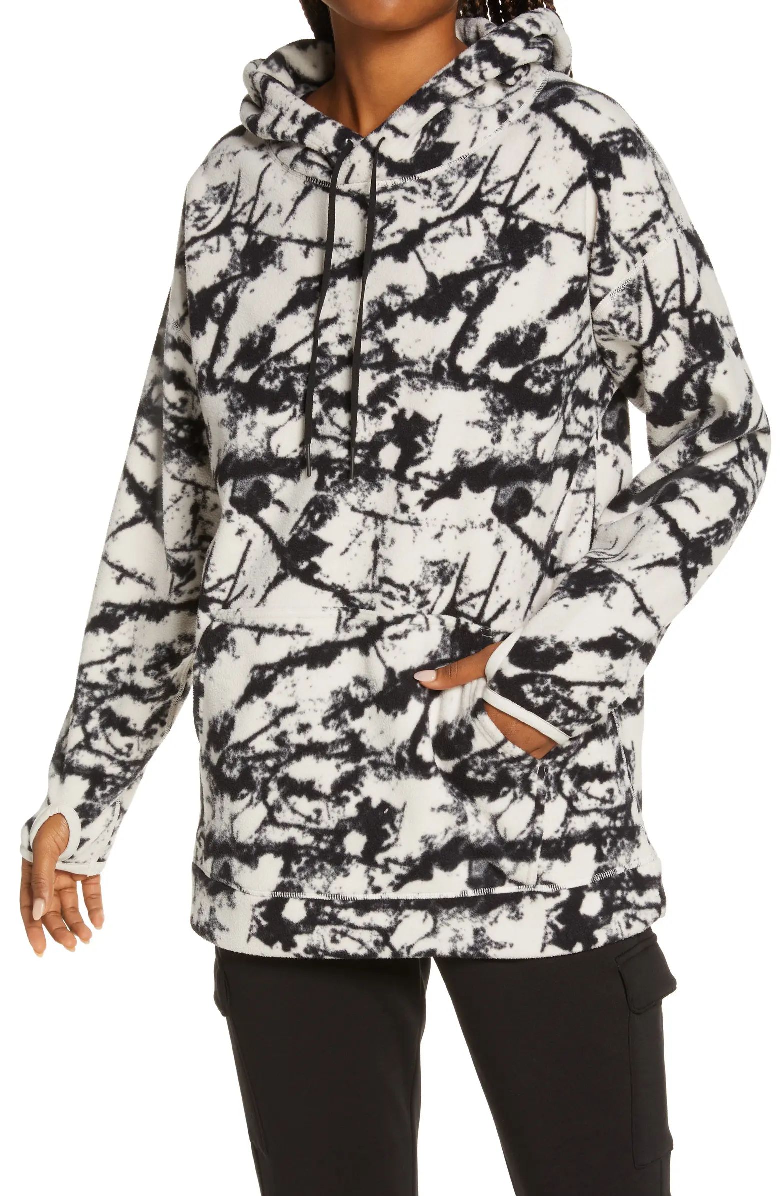 Cozy Up Polar Fleece Recycled Polyester Hoodie | Nordstrom