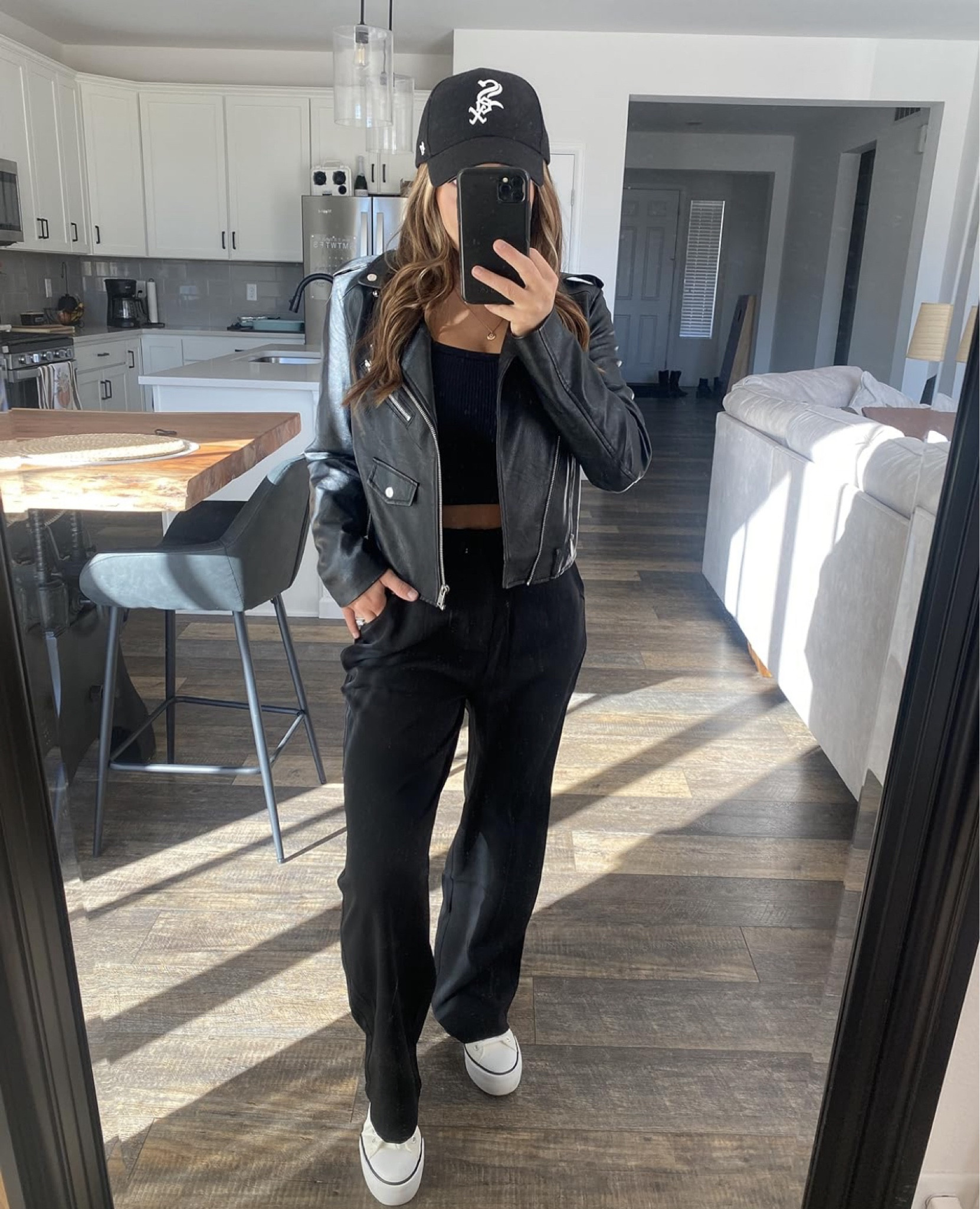 Black Trousers - Leather Jacket - Black Leather Jacket - Black Outfit - Fall Fashion - Trendy

#LTKfindsunder50 #LTKsalealert #LTKstyletip