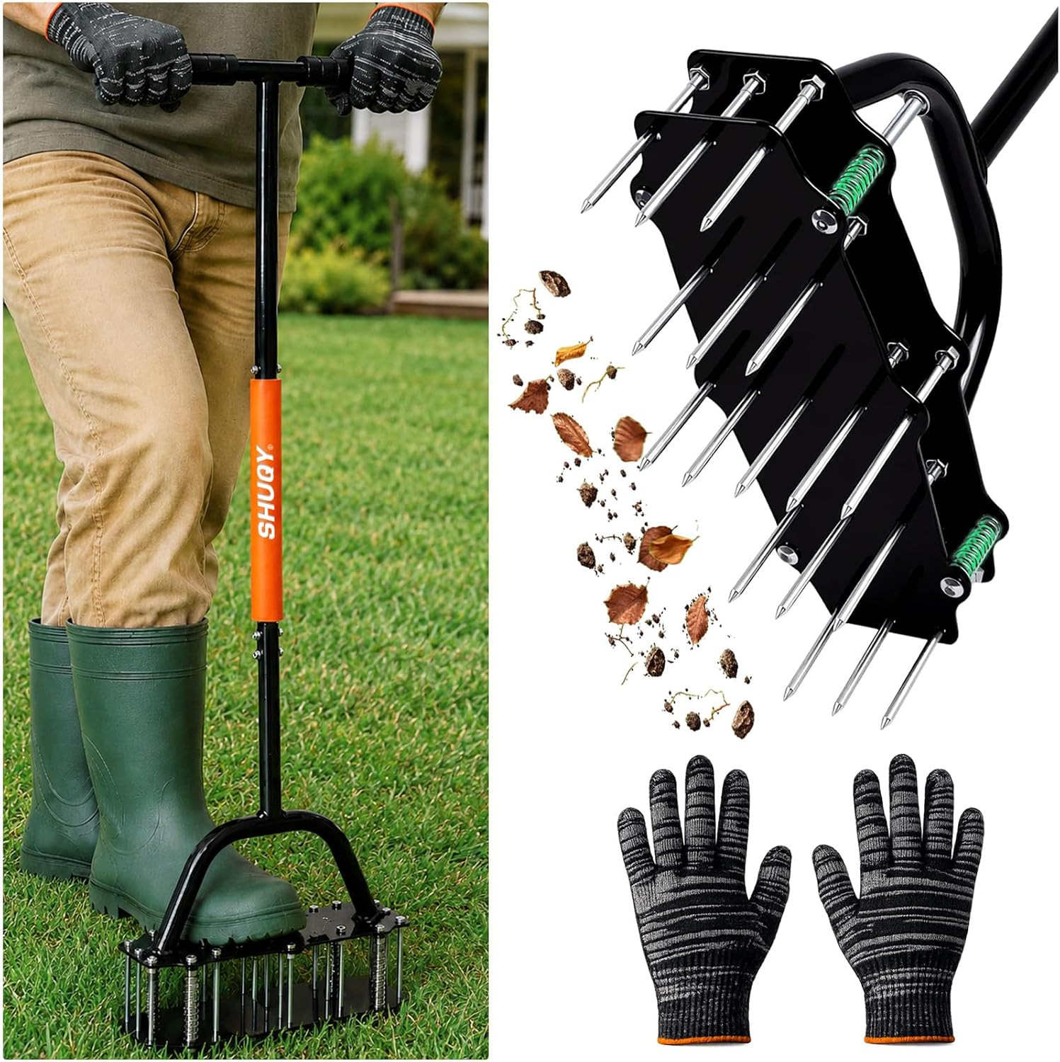 Lawn Aerator Tool, Manual Yard Aerator, Aeration Tool for Lawn & Yard Tool | Amazon (US)