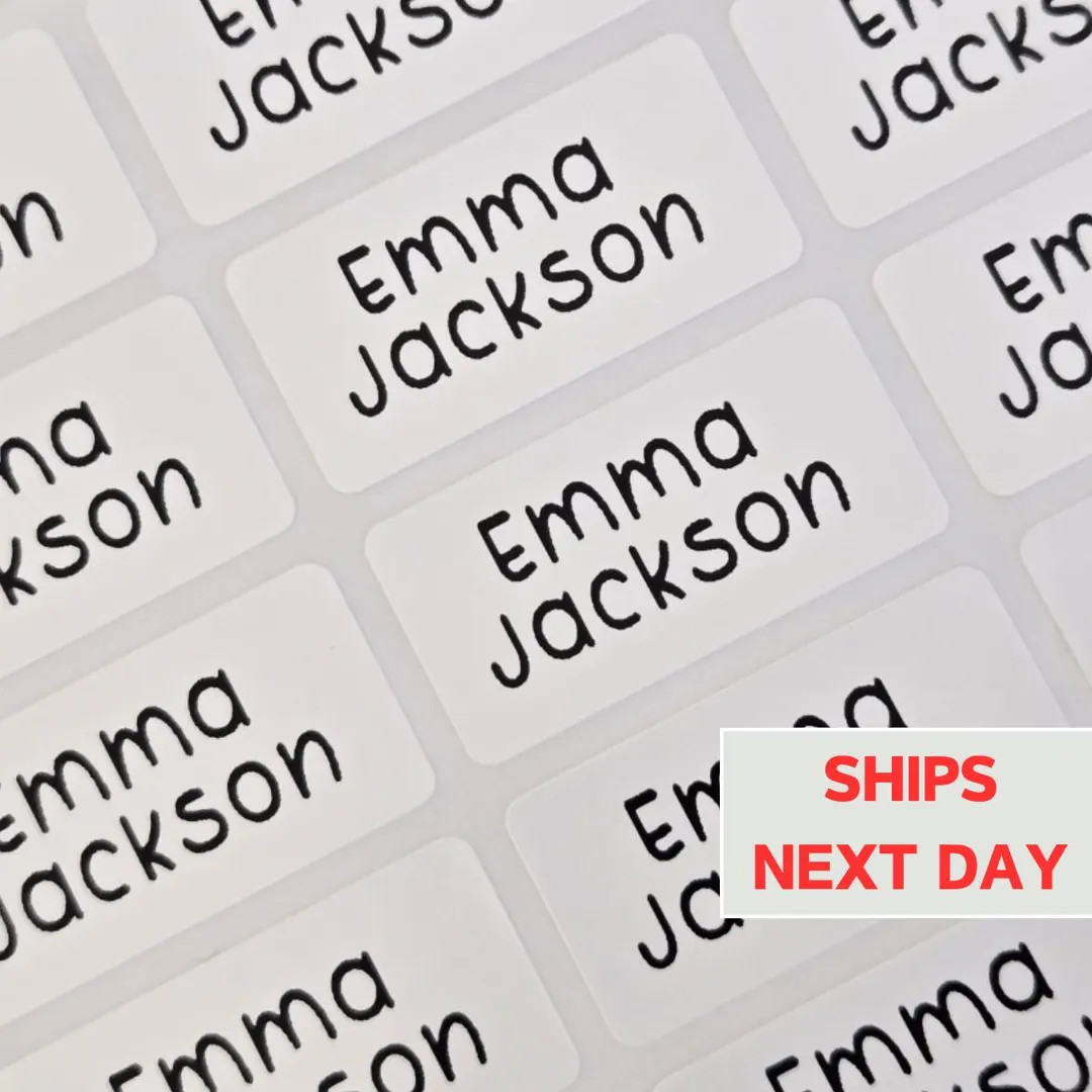 Waterproof Name Labels for Kids, Dishwasher Safe, Personalized Name Labels, Name Stickers for Sch... | Etsy (US)
