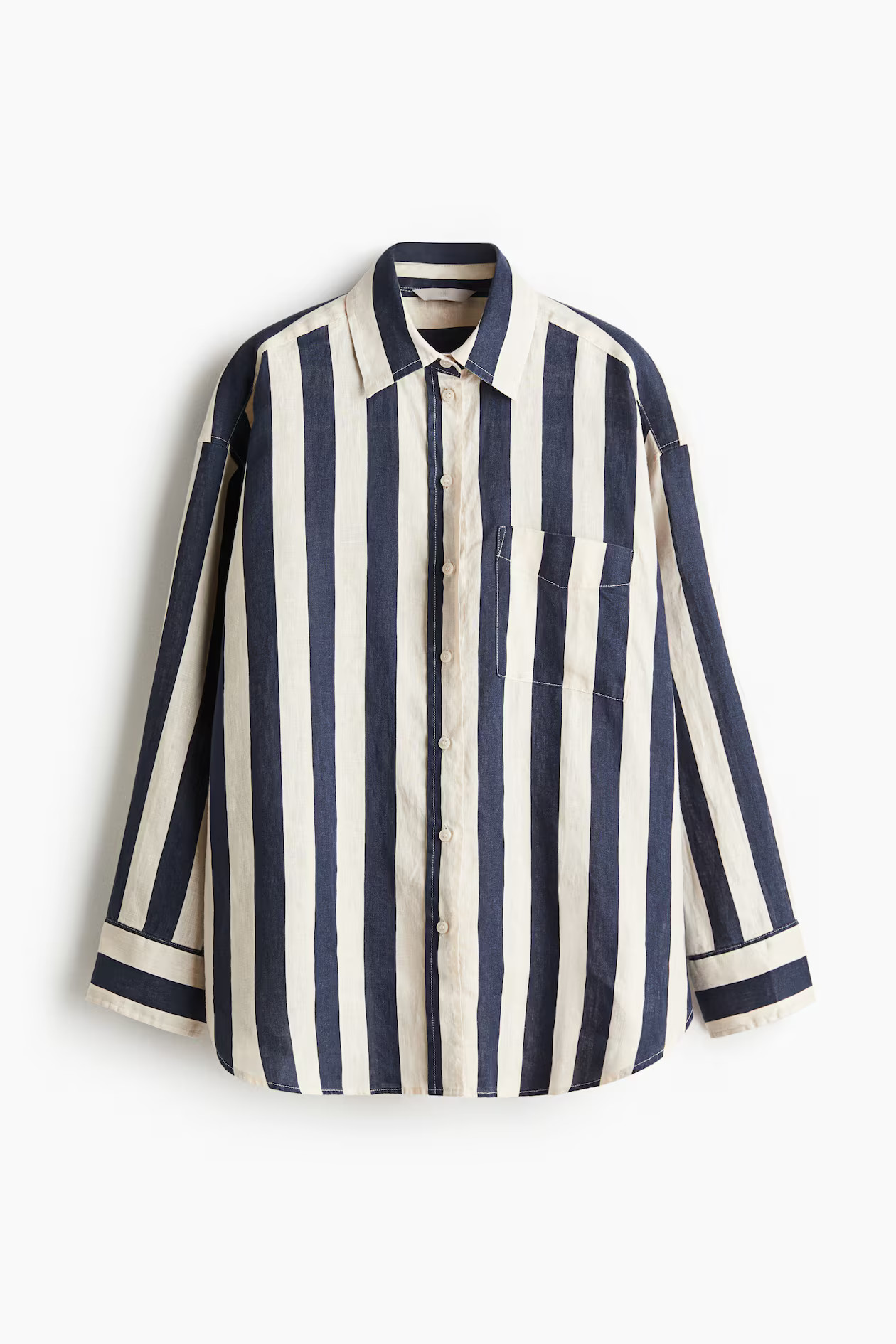 Oversized linen shirt | H&M (UK, MY, IN, SG, PH, TW, HK)