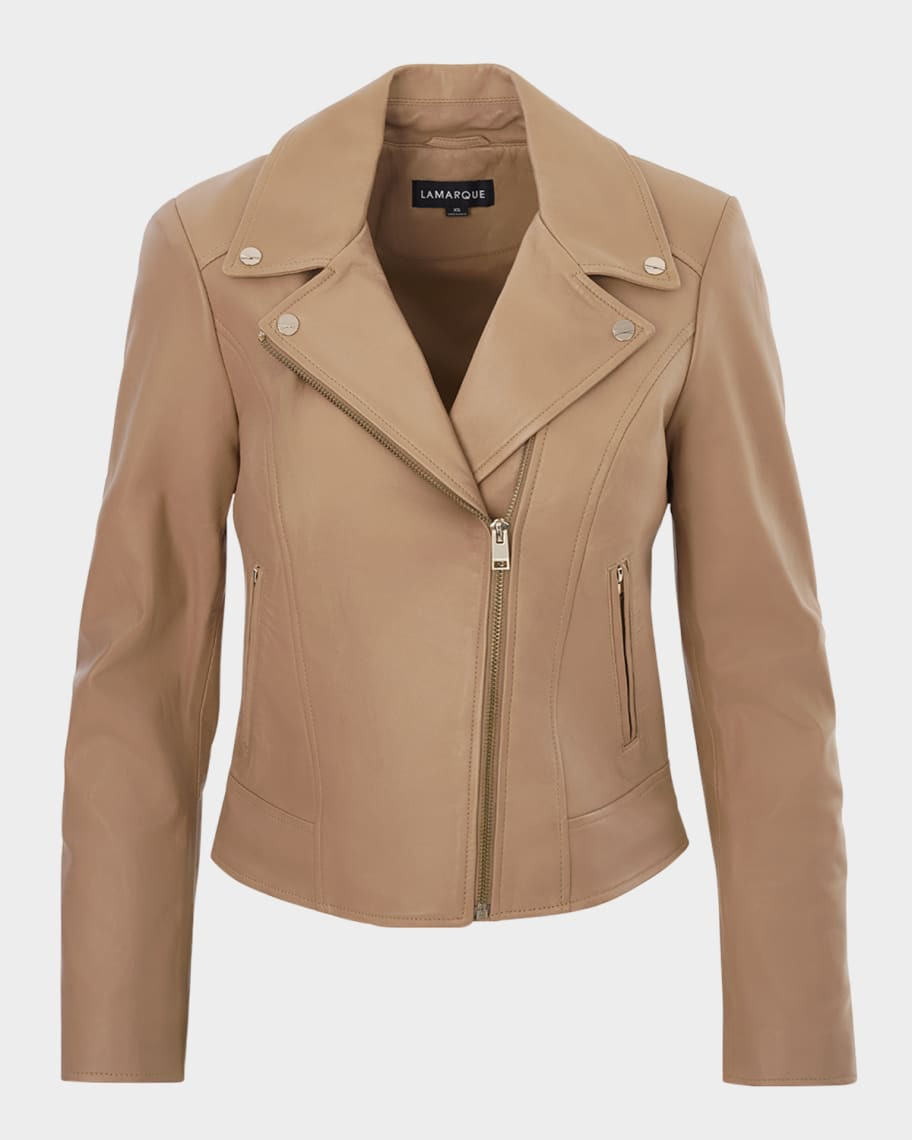 LaMarque Kelsey Leather Biker Jacket | Neiman Marcus