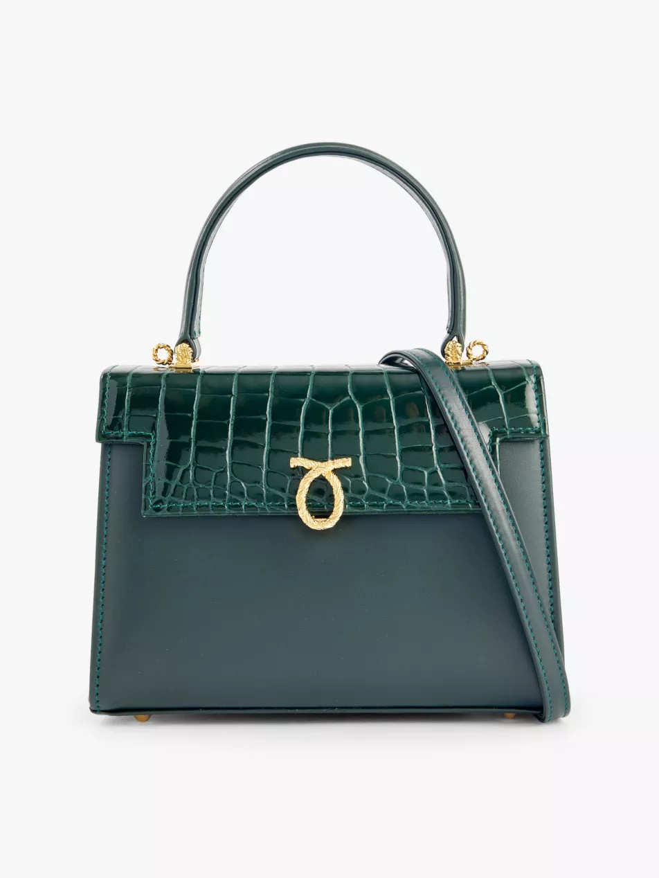 Judi leather shoulder bag | Selfridges