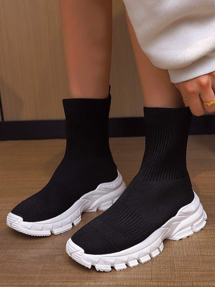 Slip On Knit Sock Sneakers | SHEIN