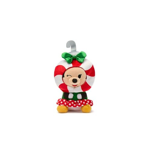 Disney Store Official Mini Mix-Its Plushies – Minnie Mouse Holiday - Cute Stuffed Animals - Mix & Match Detachable Hats - Hook and Loop Strap - Plush Toys for Kids and Collectors, 7 Inch | Amazon (US)