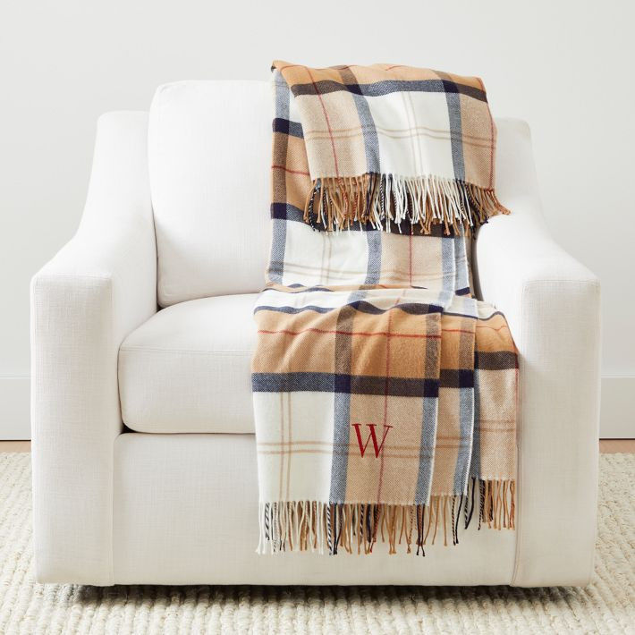 Italian Plaid Throw Blanket | Mark and Graham