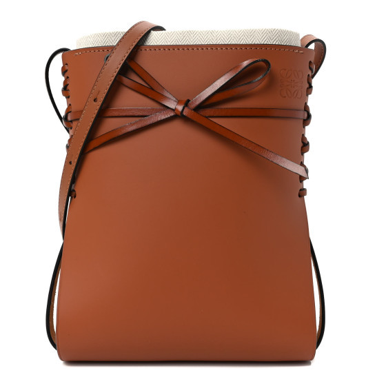 Smooth Calfskin Ikebana Small Shoulder Bag Tan | FASHIONPHILE (US)