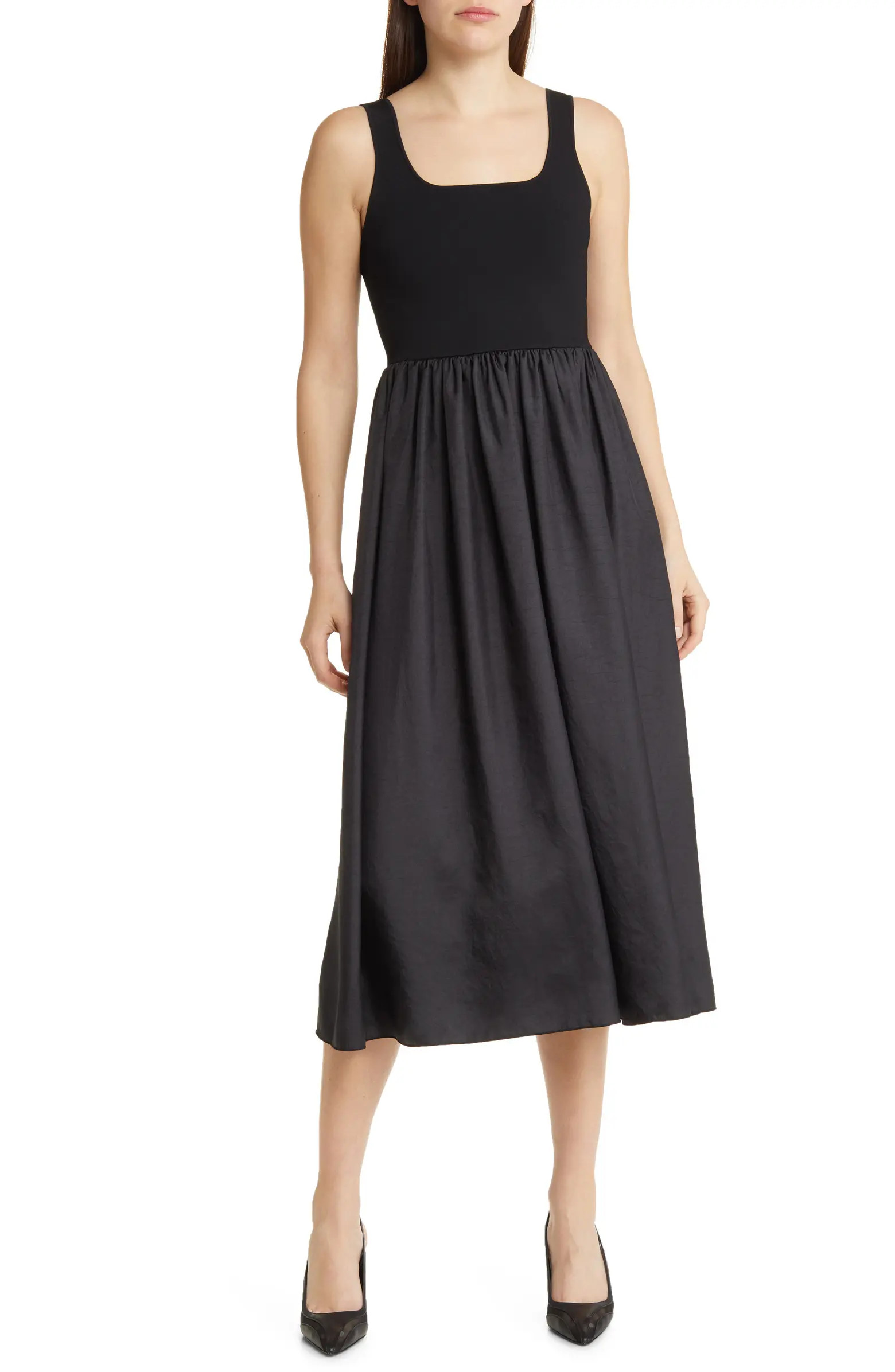 Theory Mixed Media A-Line Dress | Nordstrom | Nordstrom