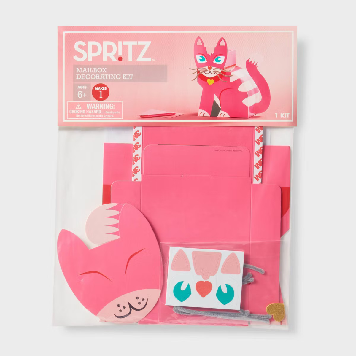 Kitty Valentine's Day Paper Craft Kits - Spritz™ | Target
