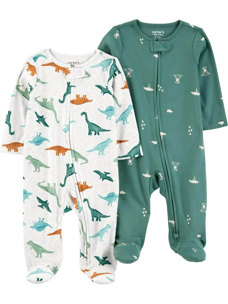 Carter's Child of Mine Baby Boy, Sleep 'n Play, 2-Pack, Sizes Preemie-6/9 months | Walmart (US)