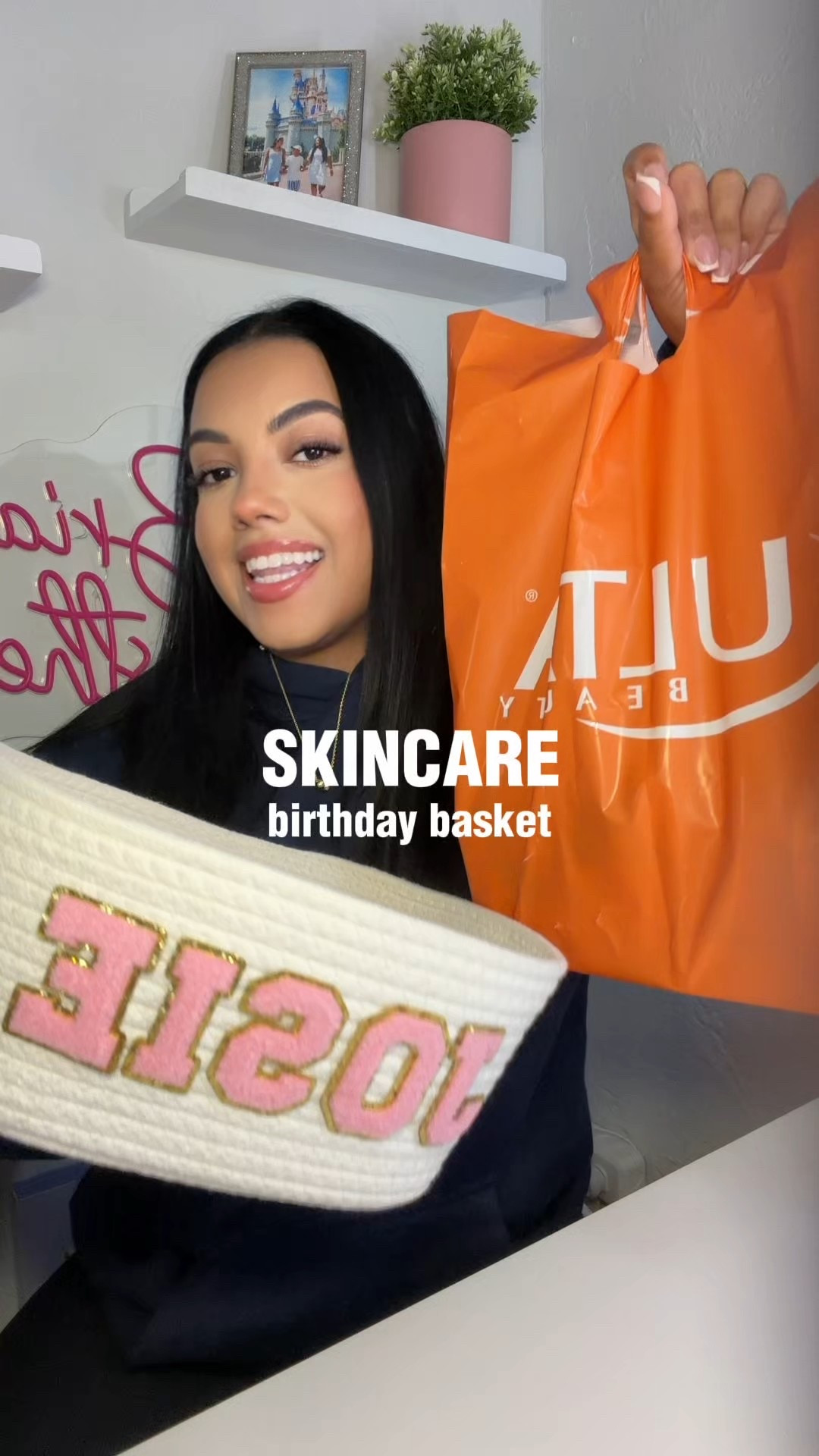 Skincare birthday basket #birthdaybasket #giftbasket #skincare 