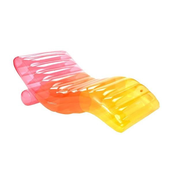 Clear Rainbow Chaise Lounger | FUNBOY