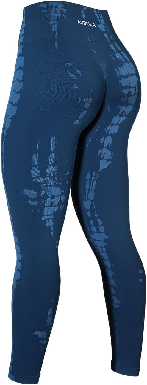 AUROLA Serpent Snake Seamless Scrunch Workout Leggings for Women,Girls Squat Proof Ribbed Thick A... | Amazon (US)