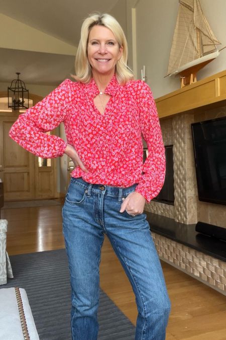 Cutest heart blouse!  Perfect with jeans or even white jeans.  I’m usually size 2 and wearing XS 

#ValentinesDayOutfit #ChinosStyle #AdorableFashion #ComfyWear #Jcrew #Gap #SlimFit #CasualLook #WeekendVibes #RelaxedStyle #CasualOutfit #EasyStyle

#LTKstyletip #LTKover40 #LTKfindsunder50