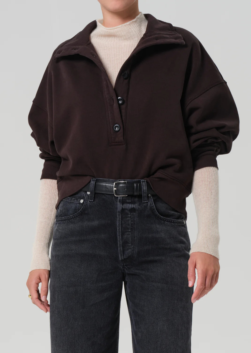 Mirelle Funnel Neck in Chocolate | Citizens of Humanity