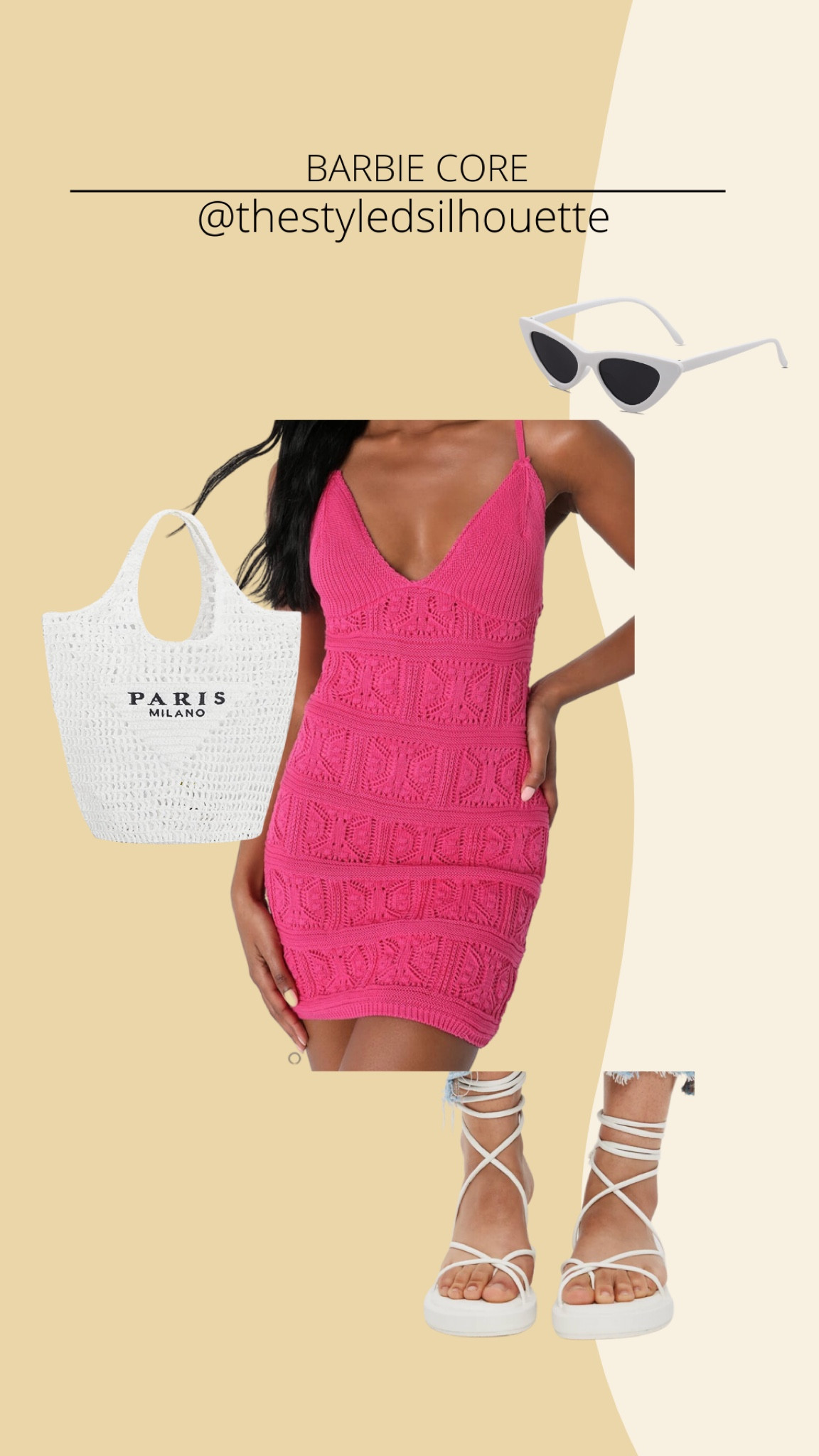 Beachy look/: barbie looks// crochet dress// crochet bag 

#LTKstyletip #LTKsalealert #LTKSeasonal