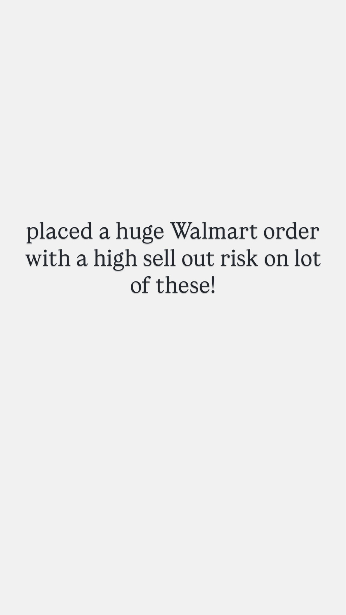 My latest Walmart order!
