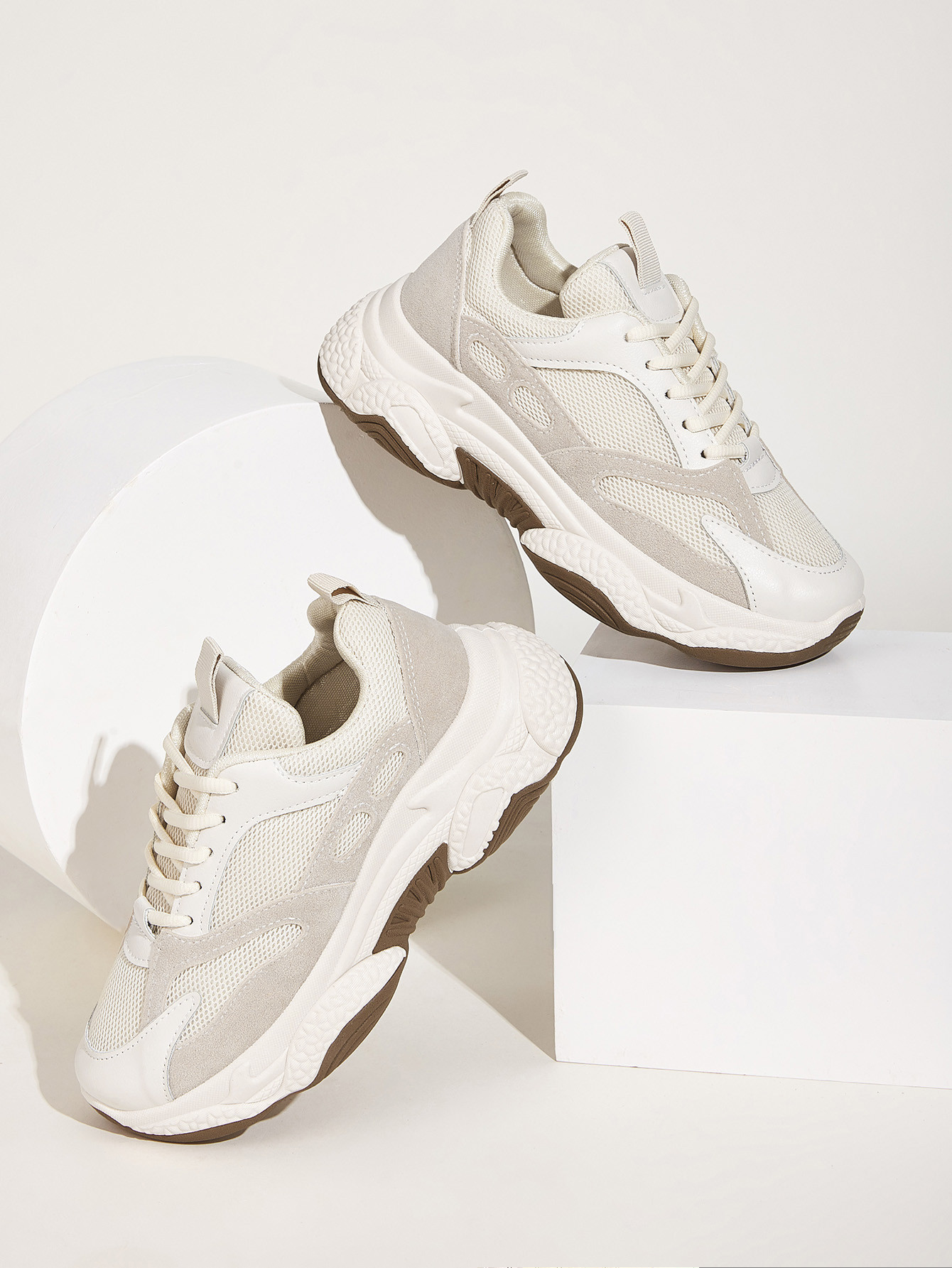 Lace-up Front Chunky Sole Trainers | SHEIN