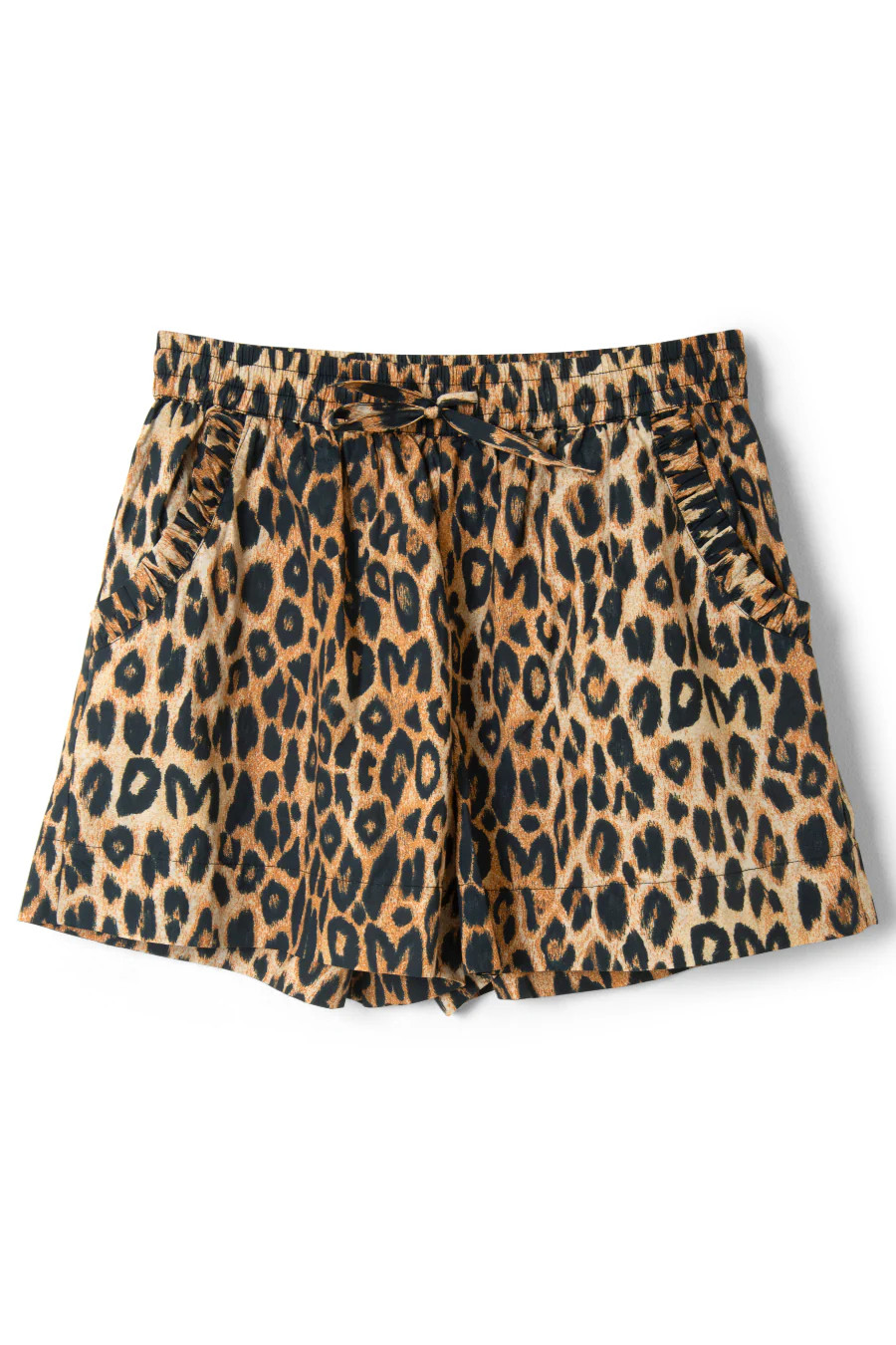 leopard pull on shorts | Damson Madder