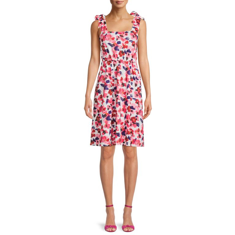 Heather B Women's Shoulder Tie Dress - Walmart.com | Walmart (US)