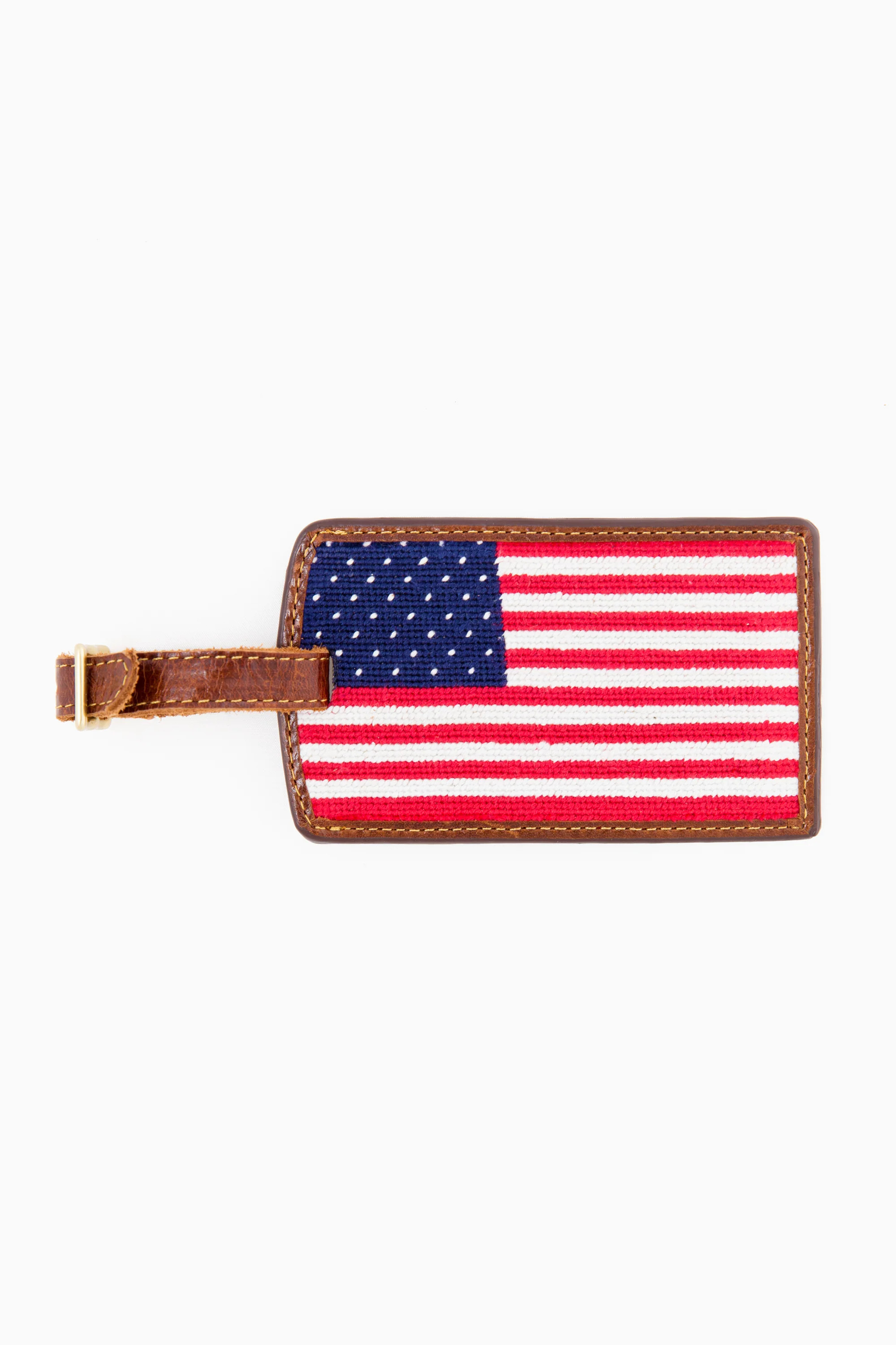 American Flag Needlepoint Luggage Tag | Tuckernuck (US)