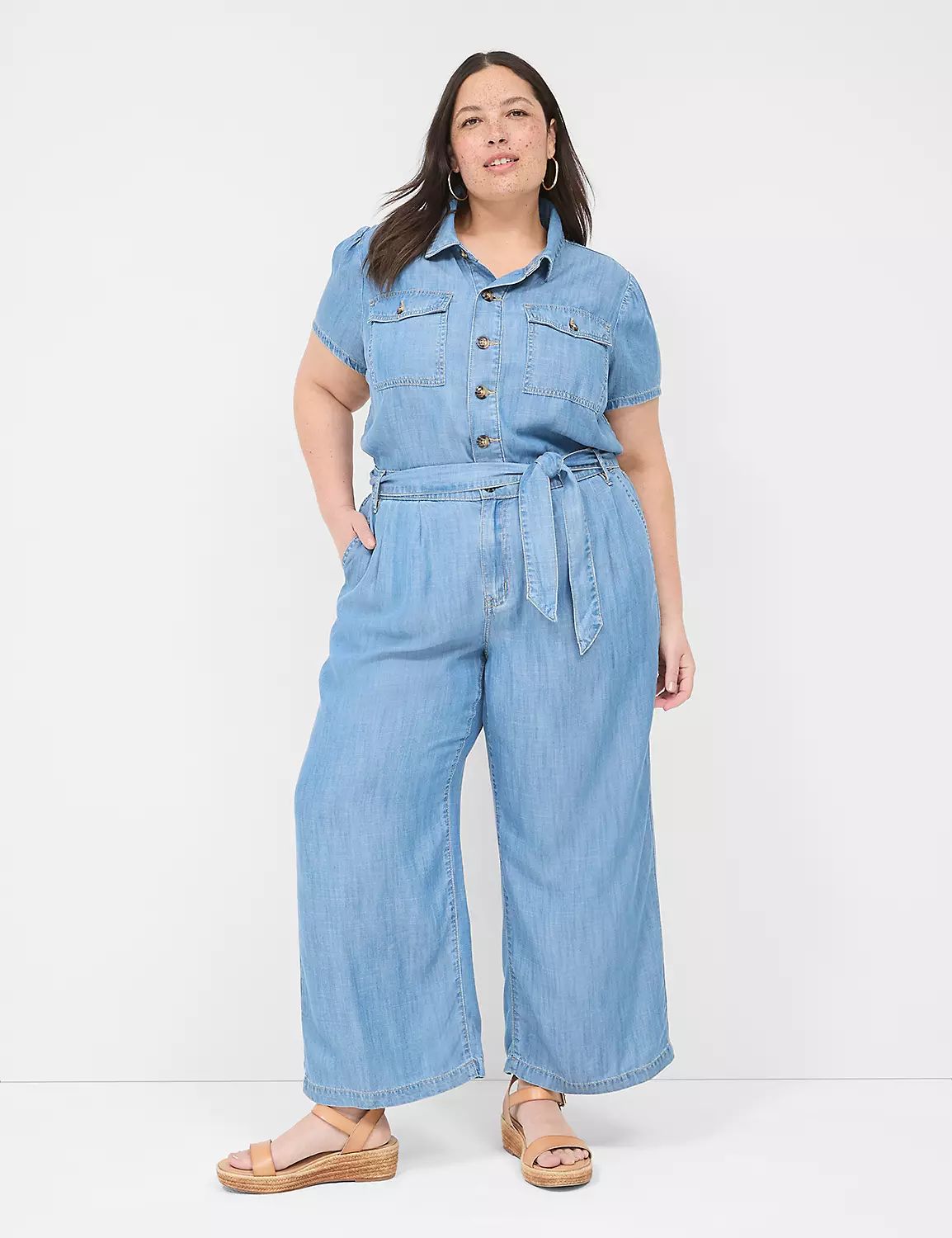 Fluid Denim Jumpsuit | LaneBryant | Lane Bryant (US)