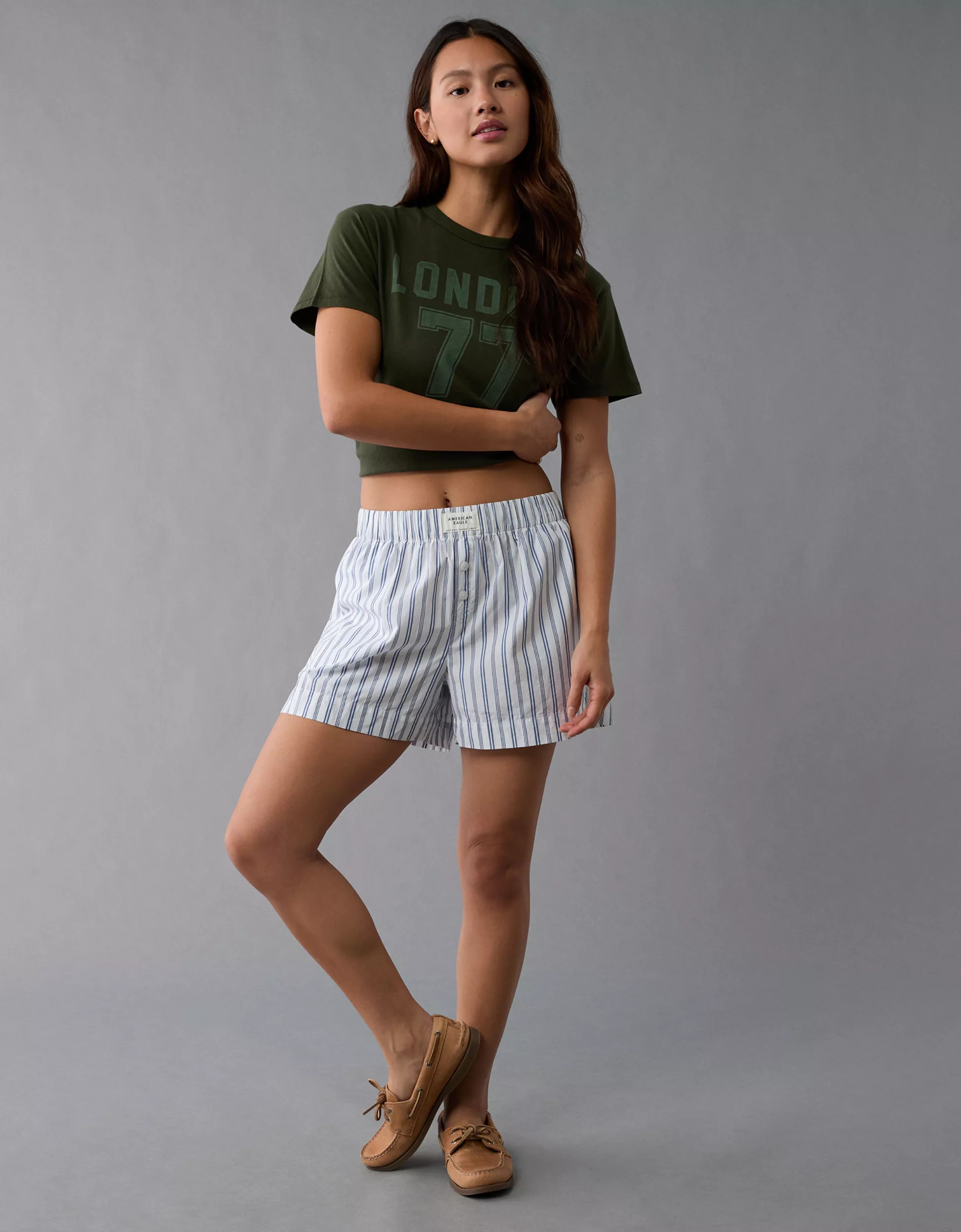 AE Logo Boxer Sleep Short | American Eagle Outfitters (US & CA)