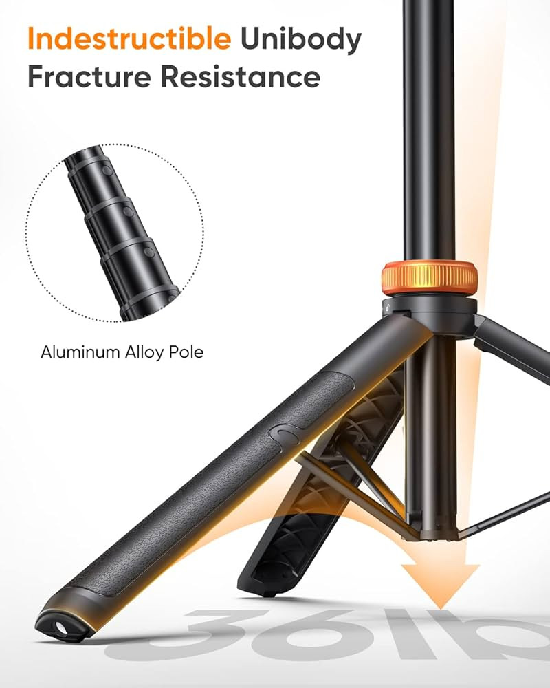 EUCOS 62" Phone Tripod, Tripod for iPhone & Selfie Stick with Remote, Extendable Cell Phone Stand... | Amazon (US)