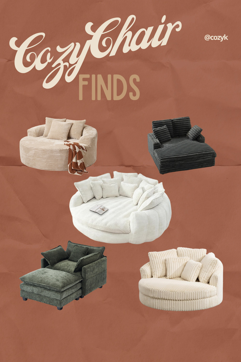 
whats cozier than reading a good book in a big comfy chair? 📖 

 #LTKSeasonal #LTKHome