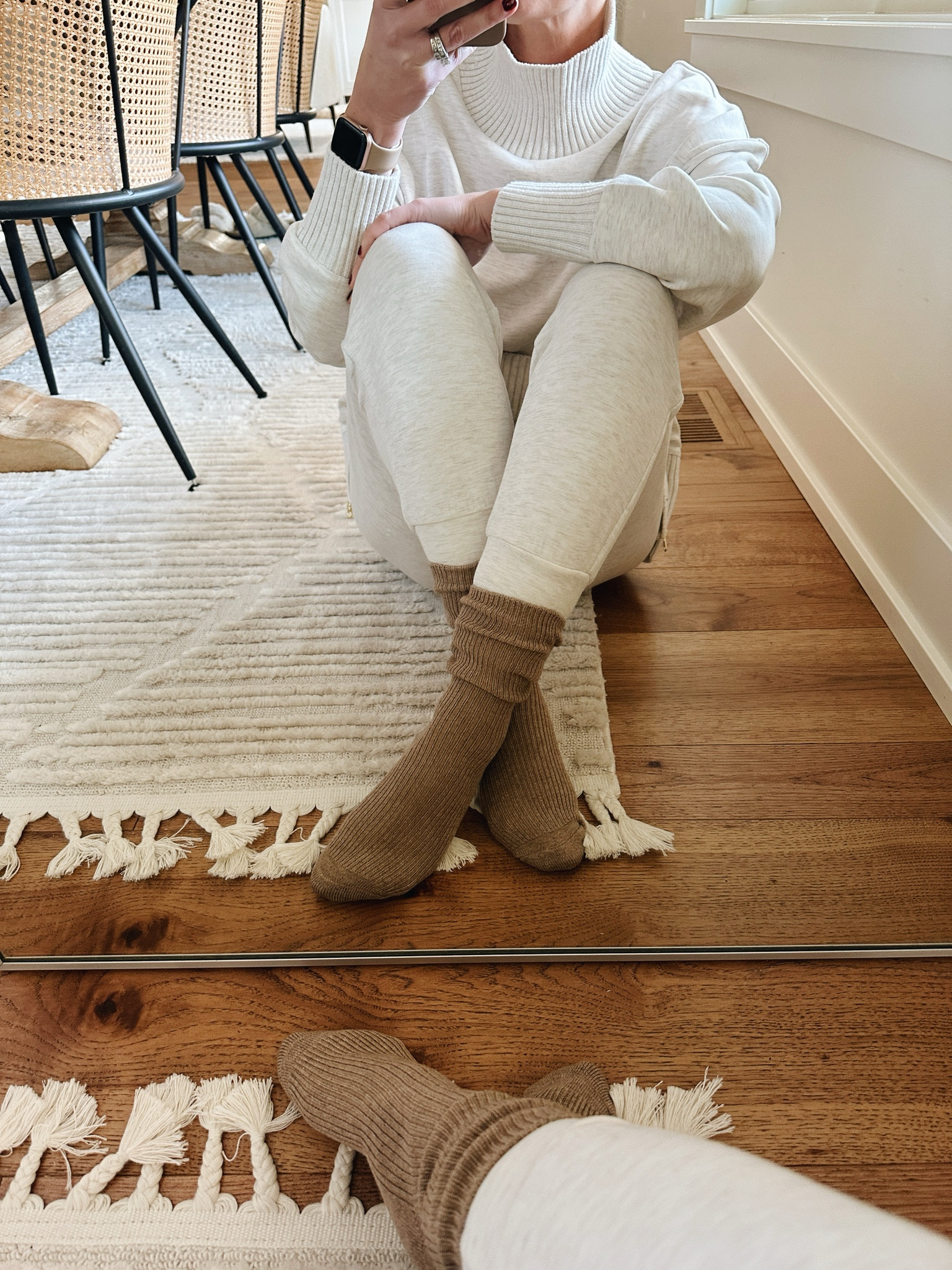 Socks are cashmere and an amazing Amazon find!
Sweatpants, size Xxs
Sweatshirt, size XS

#LTKStyleTip #LTKGiftGuide #LTKSeasonal