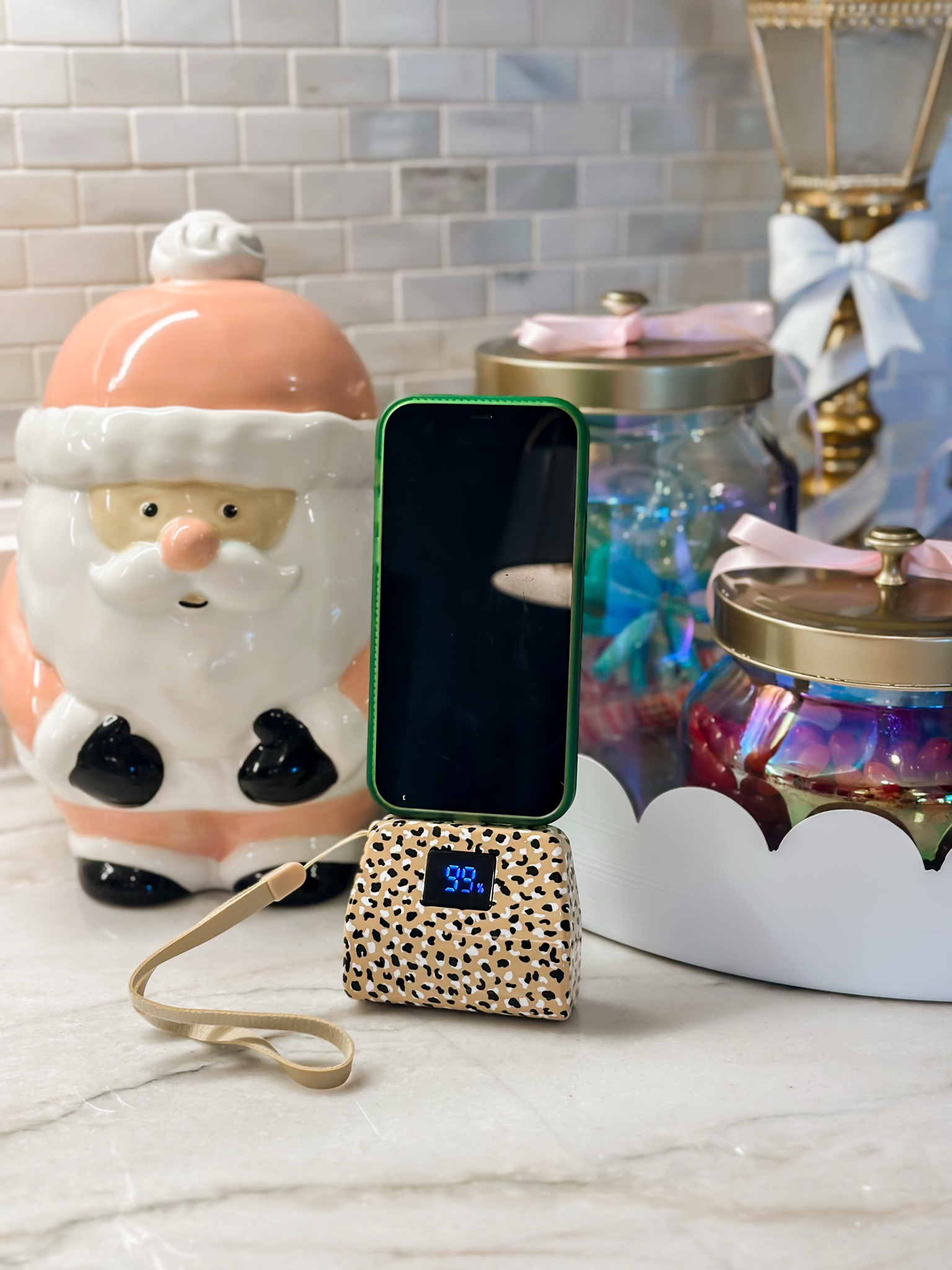 Black Friday sales are live over at @qvc! #ad #loveqvc this phone charger comes as a set of two and it has the cutest leopard pattern and they are the best chargers ever! They have a kickstand and a flashlight and three different connectors! $20 off your first $40 order with code HOLIDAY20