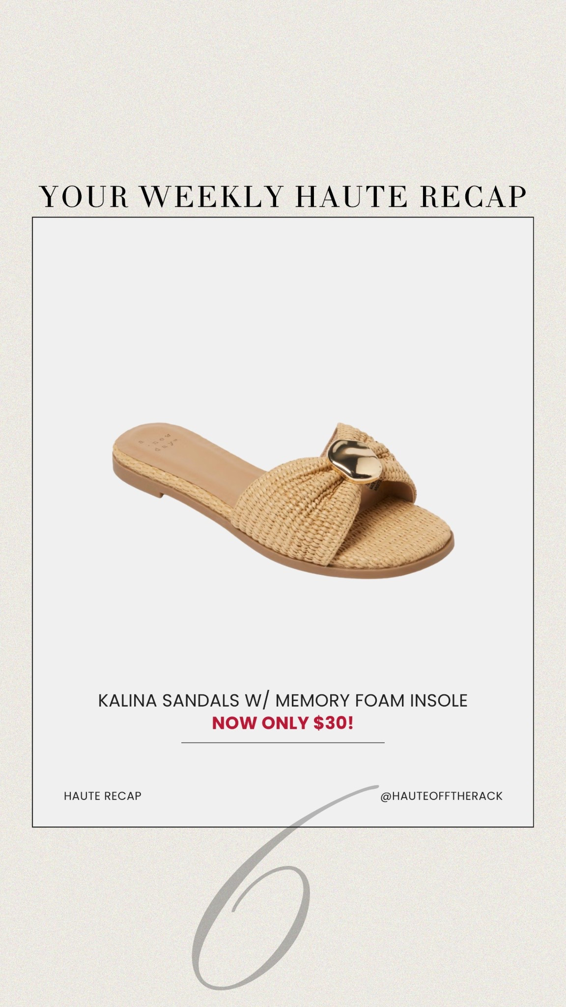 ICYMI: resharing a few things you might have missed last week! 

Loving these raffia sandals for spring for only $30! 

#springshoes #sandals #target #targetshoes #springsandals #vacationoutfits


#LTKTravel #LTKSaleAlert #LTKSeasonal