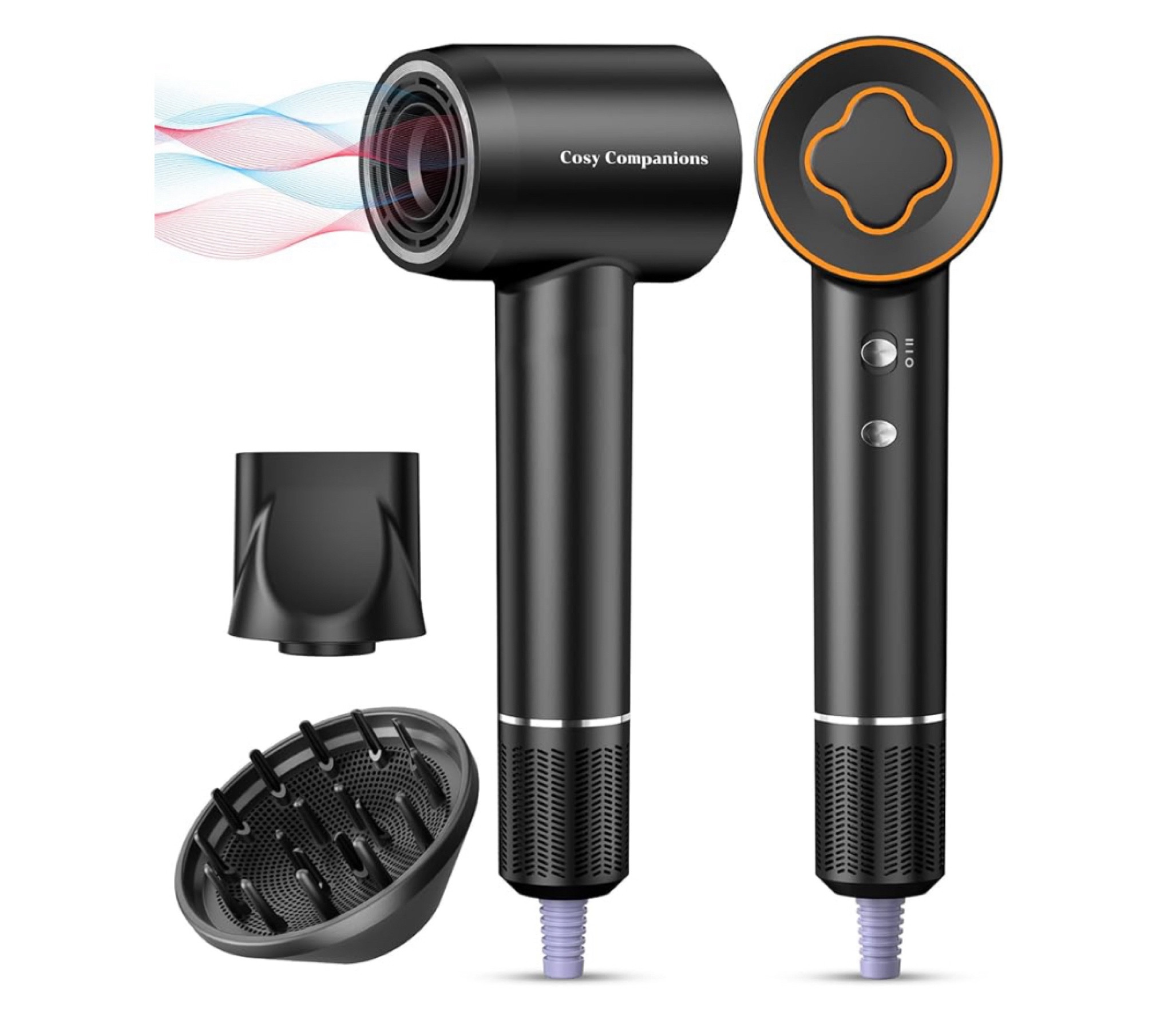 PRIME DAY DEAL! 
Hair Dryer - 150000 RPM High-Speed Brushless Motor Negative Ionic Blow Dryer for Fast Drying, Low Noise Thermo-Control Hair-Dryer-with-Diffuser and Nozzle