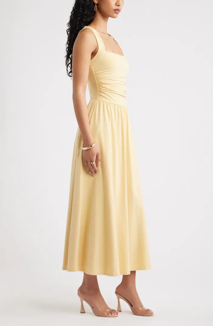 Square Neck Maxi DressOpen Edit | Nordstrom
