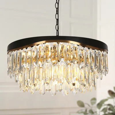 Bowerville 9 - Light Dimmable Drum Chandelier | Wayfair North America