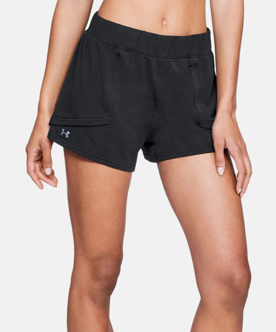 Under Armour Women's Active Shorts BLACK - Black Drapey Modal Shorts - Women | Zulily