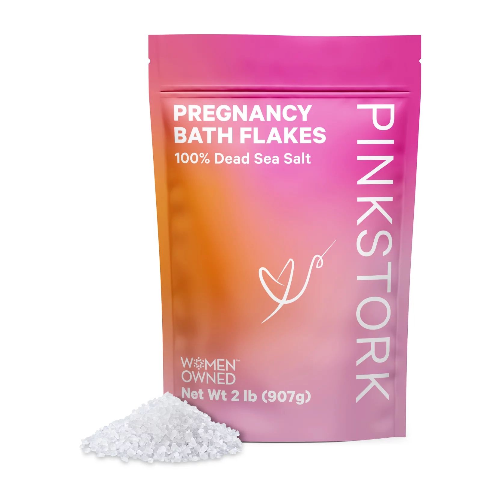 Pink Stork Pregnancy Flakes: Unscented Magnesium Bath Salts for Pregnancy, 2 lbs - Walmart.com | Walmart (US)