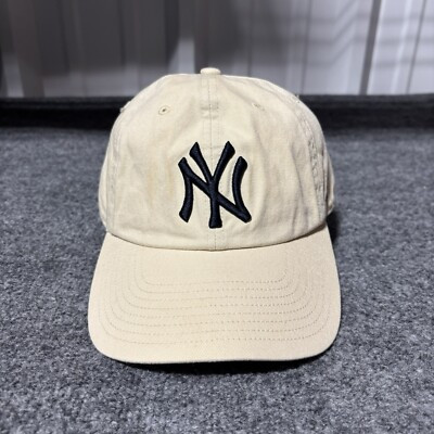 New York Yankees Baseball Cap Adult Beige Mens '47 Cotton Adjustable MLB* | eBay US